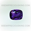 Natural Amethyst African Cushion Checkerboard Cut 12X10mm Royal Purple Color FL Clarity Loose Gemstone