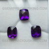 12X10 mm Cushion Loupe Clean Exceptional Quality Natural Amethyst African  Facet Gems Royal Purple Color