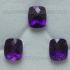 Natural Amethyst African 12X10 mm Cushion Royal Purple Color