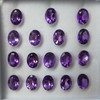 Natural Amethyst African Oval Facet Cut 8X6mm Heather Purple Color SI1 Clarity Loose Gemstone