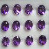 Natural Amethyst African 9X7 mm Oval Grape Purple Color Loose Gems