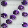 Natural Amethyst African 10X8 mm Oval Flower Cut Excellent Quality Grape Purple Color Loose Gems