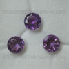 Genuine Amethyst Brazil 11x11 mm Round Loupe Clean Faceted Gems