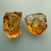 Natural Citrine Rough Uncut Gemstone 35.45 Carats 2 Pcs Golden Yellow Color VVS Clarity Jewelry Making & Faceting