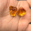Natural Citrine Rough Uncut Gemstone 44.43 Carats 2 Pcs Golden Yellow Color VVS Clarity Jewelry Making & Faceting