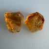 Natural Citrine Rough Uncut Gemstone 44.43 Carats 2 Pcs Golden Yellow Color VVS Clarity Jewelry Making & Faceting