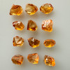 Natural Citrine Rough Uncut Gemstone 94.35 Carats 12 Pcs Golden Yellow Color VVS Clarity Jewelry Making & Faceting
