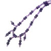 Natural Handmade Necklace 16"-18" Amethyst Gemstone Beads Jewelry