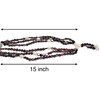 Natural Handmade Necklace 16"-18" Flat Button Garnet Pearls Gemstone Beads Jewellery