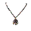 Fine Quality Natural Garnet & Plain Cut Jasper Beads Multi-Gemstone Handmade Necklace