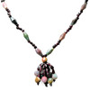 Jasper Natural Balloon & Garnet Gemstone Necklace Jewelry