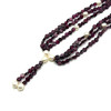 Natural Handmade Fancy Necklace  Button Garnet Pearls Gem Beads Jewellery