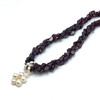 Natural Handmade Necklace 16"-Garnet Freshwater Pearls Gemstone Beads Jewelry