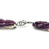Natural Handmade Twisted Necklace Garnet Pearls Gemstone Beads Jewellery