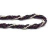 Natural Handmade Twisted Necklace Garnet Pearls Gemstone Beads Jewellery