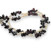 Garnet Natural Drop & Pearl Rice Gemstone Bracelet
