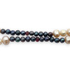 Natural Handmade Necklace 16"-18" Pearls with Tourmaline Gemstone Beads Jewellery