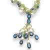 Natural Handmade Necklace 16"-18" Peridot, Pearls Gemstone Beads Jewellery