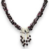 Garnet Natural Mani & Pearl Gemstone Handmade Necklace