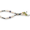 Natural Handmade Necklace 16"-18" Pearls, Peridot, Tourmaline, Citrine Gemstone Beads Jewelry
