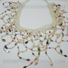 Powerful Coral / Garnet / Tourmaline / Citrine / Amethyst / Peridot & Fresh Natural Water Pearl Beads Handmade Necklace