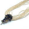 Natural Handmade Necklace 16"-18" Pearls, Peridot, Citrine, Amethyst, Garnet Gemstone Beads Jewellery