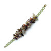 Multi Semiprecious Handmade Carved Fancy Shape Gem Stones Bracelet