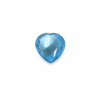 Natural Topaz Heart Bufftop 13x13.5mm Light Swiss Blue Color FL Clarity Loose Gemstone