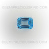 100% Natural Swiss Blue Topaz 8x6mm Octagon Step Cut Exceptional Quality Loose Gemstone