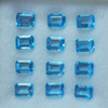 100% Natural Swiss Blue Topaz 8x6mm Octagon Step Cut Exceptional Quality Loose Gemstone