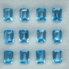 100% Natural Swiss Blue Topaz 8x6mm Octagon Step Cut Exceptional Quality Loose Gemstone