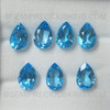 Genuine Swiss Blue Topaz 12x8mm Pears Faceted Excellent Quality December Loose Gemstone