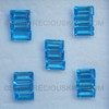 Excellent Quality 8X4 mm Baguette Step Cut Natural Swiss Blue Topaz VVS Clarity