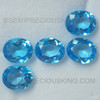 Oval Flower Loose Natural Swiss Blue Topaz Very Good Quality VS Clarity 11X9 mm