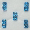 Natural Topaz Square Step Cut 5X5mm Swiss Blue Color VVS Clarity Loose Gems