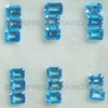 Excellent Quality 5X4 mm Octagon Step Loose Natural Swiss Blue Topaz VVS Clarity