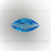 Natural Topaz Marquise Facet Cut 12X6mm Swiss Blue Color VVS Clarity Loose Gemstone