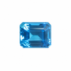 Natural Topaz Octagon Stepcut 11X9mm Swiss Blue Color VVS Clarity Loose Gemstone