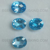 Oval Checkerboard Loose Natural Swiss Blue Topaz Excellent Quality VVS Clarity 11X9 mm