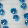 Natural Royal Swiss Blue Topaz 8mm Heart Facet Excellent Cut VVS Clarity Loose Gemstone