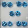 Natural Royal Swiss Blue Topaz 8mm Heart Facet Excellent Cut VVS Clarity Loose Gemstone