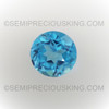 Natural Topaz Round Facet Cut 8mm Swiss Blue Color VVS Clarity Loose Gemstone