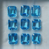 Natural Swiss Blue Topaz 11x9mm Octagon Step Cut VVS Clarity Loose Gemstone