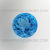 10X10 mm Round Flower Cut Natural Swiss Blue Topaz Excellent Quality VVS Clarity