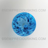 Natural Topaz Round Facet Cut 10mm Swiss Blue Color VVS Clarity Loose Gemstone
