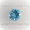 Natural Topaz Round Facet Cut 6X6mm Swiss Blue Color VVS Clarity Loose Gemstone