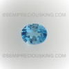 Natural Topaz Oval Facet Cut 5X4mm Swiss Blue Color VVS Clarity Loose Gemstone