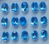 Natural Swiss Blue Topaz 8x6mm Oval Calibrated Excellent Cut VVS Clarity Loose Gemstone