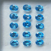 Natural Swiss Blue Topaz 8x6mm Oval Calibrated Excellent Cut VVS Clarity Loose Gemstone