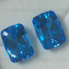 Natural Royal Swiss Blue Topaz 18x12mm Long Hexagon Step Cut Loupe Clean 14.85 Carats Exceptional Quality Loose Gemstone
